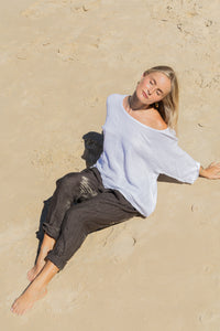 Elena Linen Pants Chocolate