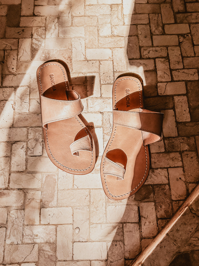 Mia Slide - Light Tan PREORDER