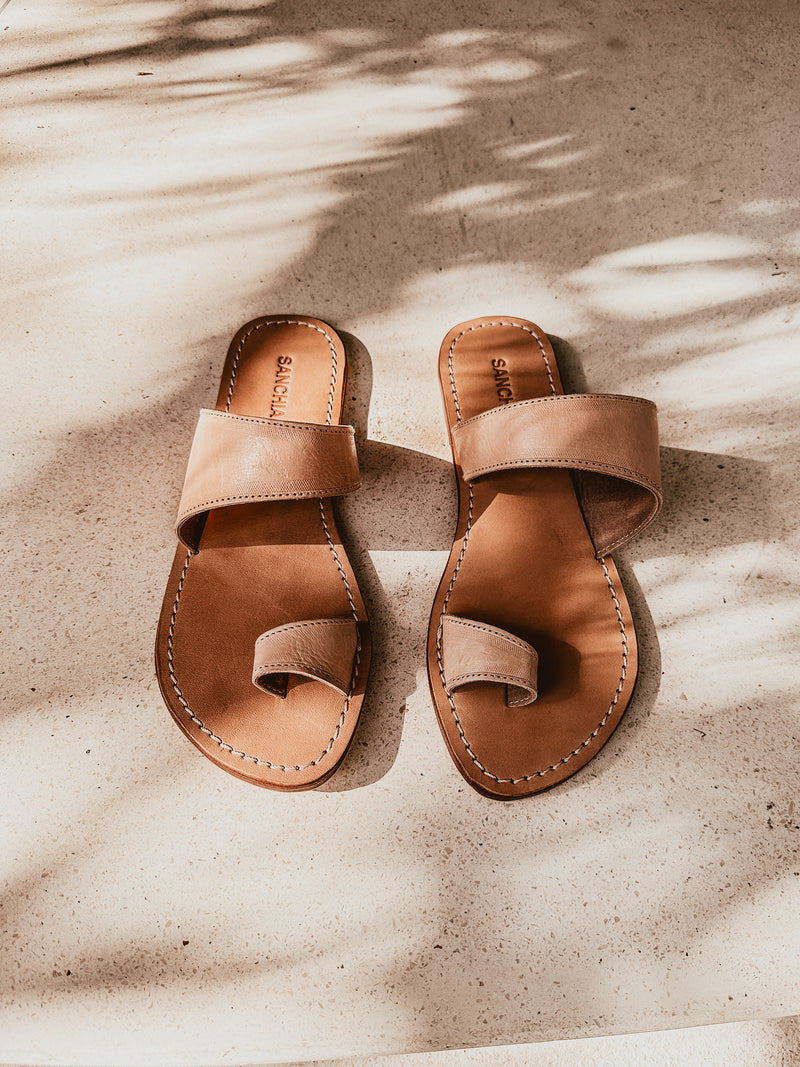 Mia Slide - Light Tan PREORDER