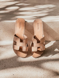 Astrid Slide - Light Tan PREORDER