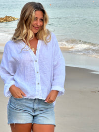 Astrid Linen Shirt White