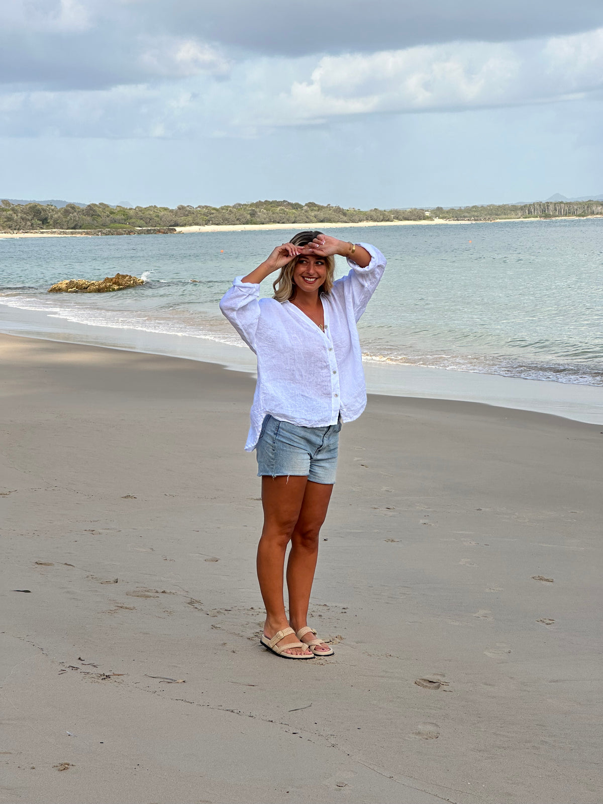 Astrid Linen Shirt White