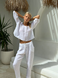 Elena Pants White