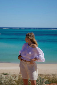 Lucinda Linen Blouse White