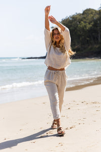 Elena Linen Pants Sand